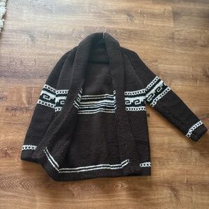 Hand knit sweater/cardigan